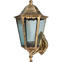 Светильник садово-парковый Feron 6201 220В 100Вт Е27 IP44 Черное золото 400х185х215мм картинка 